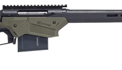 Savage Arms 57550 Axis II Precision 243 Win 10+1 22", Matte Black Barrel/Rec, OD Green Adjustable MDT Aluminum Chassis, Polymer Grip