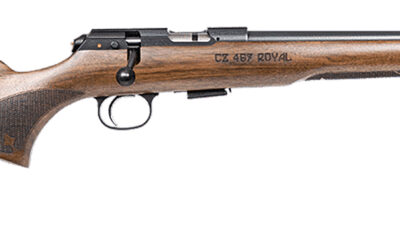 CZ-USA 02370 CZ 457 Royal Full Size 22 LR 5+1 16.50" Black Nitride Steel Threaded Barrel Black Nitride Steel Receiver Walnut Fixed American Style w/Decorative Forend Tip Stock Right Hand