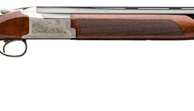 Browning 0182096005 Citori 725 Feather Full Size 20 Gauge Break Open 3" 2rd 26" Blued Over/Under Vent Rib Barrel, Engraved Silver Nitride Aluminum Receiver, Fixed Grade II/III Black Walnut Stock