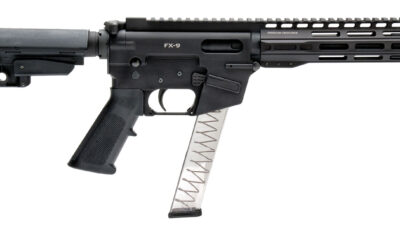 Freedom Ordnance FX-9P8S FX-9  9mm Luger 8" 31+1 Black Anodized Black Polymer SBA3 Pistol Brace