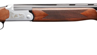 Charles Daly 930218 202  410 Gauge 2rd 3" 26" Blued Vent Rib Barrel, Silver Engraved Steel Receiver, Fixed Walnut Wood Stock