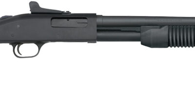Mossberg 50699 590 Persuader 20 Gauge 8+1 3" 20" Cylinder Bore Barrel, Matte Blued Metal Finish, Drilled & Tapped Receiver, Ghost Ring Sight, Synthetic Stock
