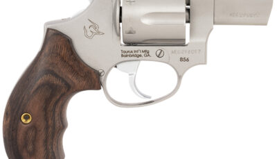 Taurus 2-856029SW 856 Defender Small 38 Special +P 6 Shot 2" Matte Stainless Steel Barrel, Cylinder & Frame, Walnut Grip, Transfer Bar Safety, Exposed Hammer
