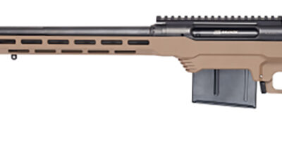 Savage Arms 57696 110 Precision 6.5 Creedmoor 10+1 24", Matte Black Rec/Barrel, Flat Dark Earth Cerakote MDT LSS XL Chassis, Polymer Grip, Left Hand