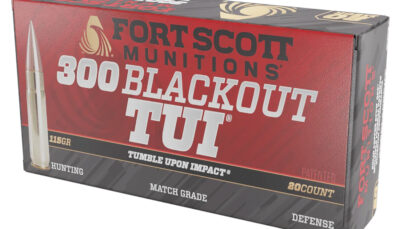 Fort Scott Munitions 300115SCV Tumble Upon Impact (TUI)  300Blackout 115gr Solid Copper Spun 20 Per Box/25 Case