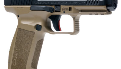 Canik HG5636N Mete SFT Full Size Frame 9mm Luger 20+1/18+1, 4.46" Black Match Grade Barrel, Black Nitride Serrated Steel Slide, Flat Dark Earth Polymer Frame w/Picatinny Rail, Ambidextrous
