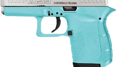 Diamondback DB0200P091 DB9 Gen4 Micro-Compact Frame 9mm Luger 6+1, 3.10" Stainless Steel Barrel, Nickel Boron Serrated Stainless Steel Slide, Mint Polymer Frame & Grip