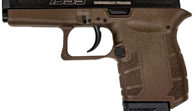 Diamondback DB0200P071 DB9 Gen4 Micro-Compact Frame 9mm Luger 6+1, 3.10" Stainless Steel Barrel, Black Nitride Serrated Stainless Steel Slide, Midnight Bronze Polymer Frame & Grip