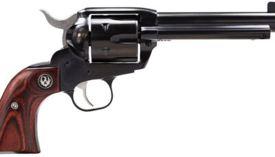 Ruger 5101 Vaquero  Medium Frame 45 Colt (Long Colt) 6rd 5.50" Blued Steel Barrel, Cylinder & Frame, Hardwood Grip, Transfer Bar Safety, Exposed Hammer