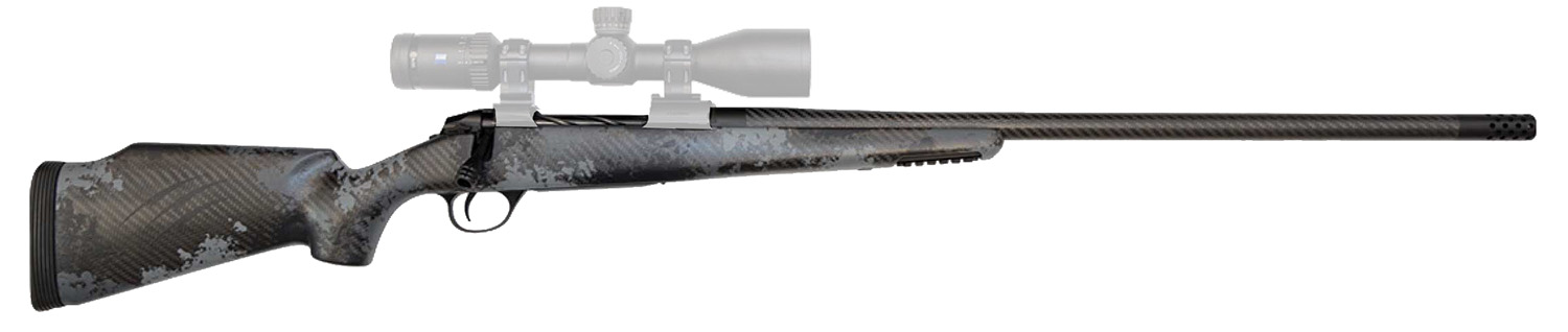 Fierce Firearms FCRG65PRC22TP Carbon Rage Full Size 6.5 PRC 3+1 22" Black C3 Carbon Fiber Barrel, Tungsten Gray Cerakote Titanium Receiver, Phantom Camo Fixed Fierce Tech C3 Stock, Right Hand