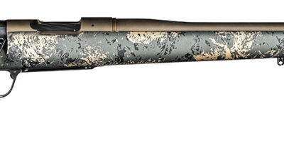 Christensen Arms 8010107300 Mesa FFT 6.5 Creedmoor 4+1 20" Threaded Barrel, Burnt Bronze Cerakote, Green with Black/Tan Webbing Stock