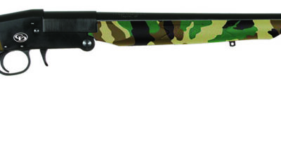 Charles Daly 930335 101  Compact 20 Gauge Break Open 3" 1rd 26" Black Steel Single Shot Barrel & Receiver, Fixed Woodland Camo Synthetic Stock, Beretta/Benelli Mobil Choke System