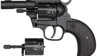 Diamondback DB0600A001 Sidekick  22 LR/22 Mag 9 Shot 3" Black Cerakote Steel Barrel & Cylinder, Zinc Alloy Frame, Black Birdshead Polymer Grip, Hammer Safety, Exposed Hammer