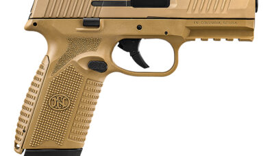 FN 66101390 545 MRD Full Size 45 ACP 10+1 4.10" Black Hammer Forged/Target Crown Barrel/ Flat Dark Earth Optic Cut/Serrated Slide/Flat Dark Earth Polymer Frame w/Picatinny Rail, Ambidextrous
