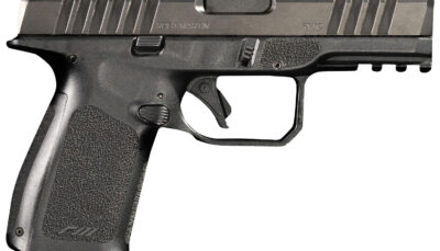 Rost Martin RM1CBLKOSP RM1C  9mm Luger 17+1 4" Black Match Grade Barrel, Black Tenifer Optic Ready/Serrated Steel Slide, Black Polymer Frame w/Picatinny Rail, Textured Grip, Ambidextrous