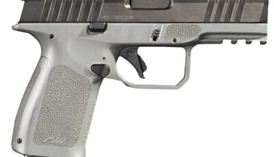 Rost Martin RM1CGRYOSP RM1C  9mm Luger 17+1 4" Black Match Grade Barrel, Black Tenifer Optic Ready/Serrated Steel Slide, Stone Gray Polymer Frame w/Picatinny Rail, Textured Grip, Ambidextrous