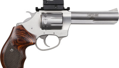 Charter Arms 72245 Target Pathfinder 22 LR 8 Shot, 4.20" Anodized Stainless Steel Barrel & Cylinder, Stainless Aluminum Frame, Rosewood Grip, Sightmark Micro Optic