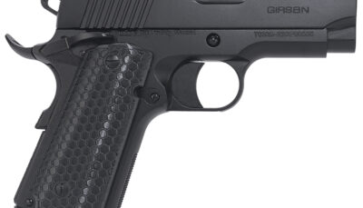 EAA GIRSAN 392050 MC1911 SC Untouchable Sub-Compact Frame 45 ACP 6+1 3.40"  Black Steel Barrel, Black Serrated Steel Slide & Frame w/Beavertail, Black Polymer Grip