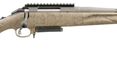 Ruger 46928 American II Ranch Full Size 6.5 Creedmoor 3+1 16.10" Cobalt Cerakote Spiral Threaded Barrel, Picatinny Rail Steel Receiver, Flat Dark Earth Splatter Adj Comb Synthetic Stock