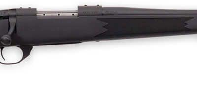 Weatherby VYT7M8RR0T Vanguard Synthetic Compact 7mm-08 Rem 4+1 20" Matte Blued #1 Threaded Barrel, Matte Blued Drilled & Tapped Steel Receiver, Black Adjustable Synthetic Stock