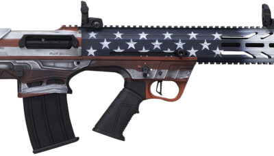 Citadel FRPS1218USA Pup Scout  12 Gauge Semi-Auto 3" 5+1 18.50" Steel Barrel, USA Flag Picatinny Rail Aluminum Receiver, Picatinny Handguards, Adj Cheek Riser Synthetic Stock, Black Polymer Grip
