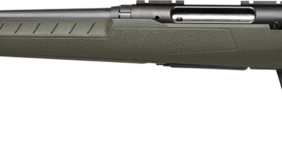 Savage Arms 32079 Axis 2  25-06 Rem 4+1 22" Matte Black Sporter Barrel, Matte Black Drilled & Tapped Steel Receiver, Fixed Green Synthetic Stock, Left Hand