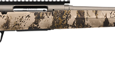 Savage Arms 32338 Axis 2 Pro Compact 243 Win 4+1 20" Gun Metal Bronze Cerakote Heavy Sporter Threaded Barrel & Picatinny Rail Carbon Steel Receiver, Fixed Western Camo Synthetic Stock, Right Hand