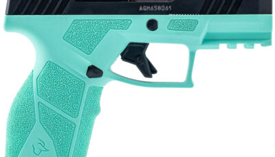 Taurus 1-GX2931C GX2  9mm Luger 13+1 3.37" Matte Stainless Steel Barrel, Matte Black Serrated Stainless Steel Slide, Cyan Polymer Frame w/Picatinny Rail, Polymer Grip