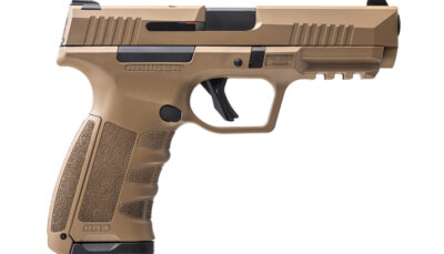 Dickinson LLC RA9FED RA9 9mm Luger 17+1 4.25" Black Steel Barrel, Flat Dark Earth Cerakote Serrated Aluminum Slide, Flat Dark Earth Polymer Frame w/Accessory Rail