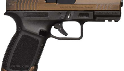 Gforce Arms GFRPX3C9BT Exodus  9mm Luger 15+1 4.02" Black Steel Barrel, Bronze Cerakote Serrated Steel Slide, Black Cerakote Polymer Frame w/Accessory Rail, Black Textured Grip