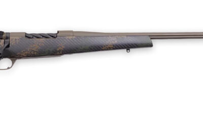 Weatherby MBC20N240WR6B Mark V Backcountry 2.0 240 Wthby Mag 5+1 26" Patriot Brown Cerakote Fluted Barrel/Peak 44 Blacktooth Carbon Fiber w/ Dark Green/Brown Sponge Stock