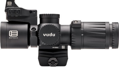 Eotech VDU3-9PKG1 Vudu Kit Matte Black 3-9x 32mm, Illuminated HC1 MOA Reticle, Includes EFLX & Ring Mount