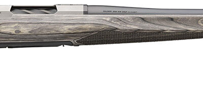 Browning 036092298 X-Bolt 2 Hunter Full Size 7mm PRC 3+1 24" Matte Blued Threaded Sporter Barrel, Drilled & Tapped Stainless Steel Receiver, Fixed Gray Laminate Stock, Radial Muzzle Brake