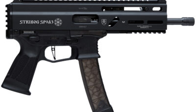 Grand Power 8588005808538 SP9A3 Stribog 9mm Luger 30+1 8" Black Threaded Barrel, M-LOK Handguard, Black Aluminum Picatinny Rail Receiver, Rear Picatinny Rail, Black Polymer Grips