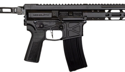 Global Ordnance LLC 197892004862 Monolith 15P 5.56x45mm NATO 30+1 12.50" Black Mono Barrel, M-LOK Handguard, Black Aluminum Picatinny Rail Receiver, SB Tactical Brace, B5 P-Grip 23 Grip