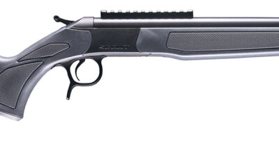 CVA CR4442 Scout  45-70 Gov 1rd 22" Blued Threaded Barrel, Blued Picatinny Rail Receiver, Stealth Gray Fixed Synthetic Stock