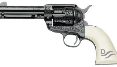 Pietta GW45RR434NMUI Great Western II Red River 45 Colt (Long Colt) 4.75" Ultra Ivory Engraved Grip