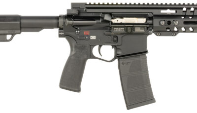 Patriot Ordnance Factory 2169 P415 Edge 5.56 NATO 30+1 7.25" Black Nitride Threaded Barrel, Black Anodized Aluminum Receiver