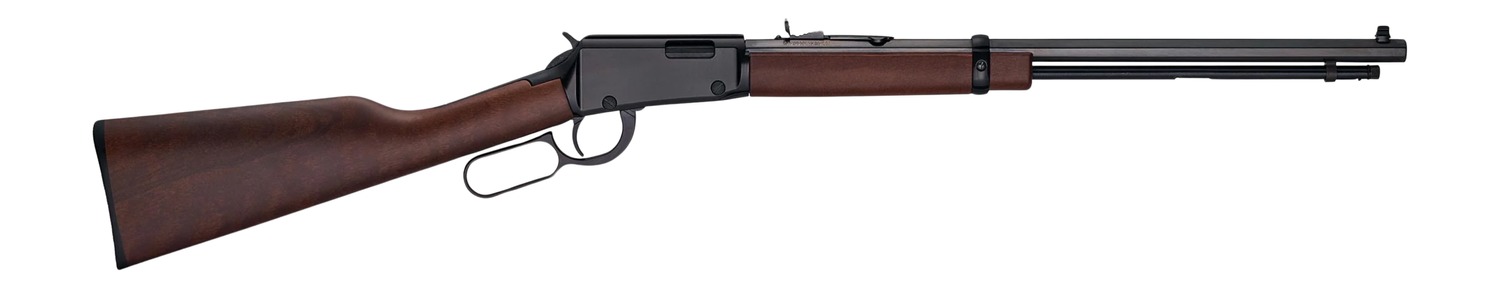 Henry H001T22 Frontier 22 S/L/LR 16/17/23+1 20" Blued Octagon Barrel, Black Aluminum Receiver, American Walnut Straight Grip Stock