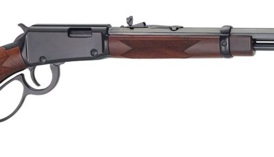 Henry H001TPG22 Western Frontier 22 S/L/LR 16/17/23+1 20" Blued Octagon Barrel, Black Aluminum Grooved Receiver, American Walnut Fixed w/Pistol Grip Stock