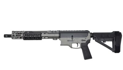 Bilson Arms P8FSSTB20R1 BA-15FCP 338 ARC 10+1 14.50" Stainless Steel Threaded Barrel, Tactical Gray/Graphite Black Cerakote Aluminum Receiver w/Picatinny Rail, M-LOK Handguard, Black Polymer SBA4 Brac