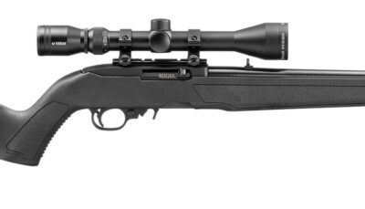 Ruger 32001 10/22 w/Optic 22 LR 10+1 16.40" Satin Black Steel Barrel & Drilled & Tapped Receiver, Black Fixed w/M-LOK Polymer Stock, Viridian EON 3-9x40mm Scope
