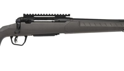 Savage Arms 32409 110 Trailblazer 7mm-08 Rem 4+1 20" Fluted Barrel, Flat Dark Gray Adj LOP Synthetic Stock, Right Hand