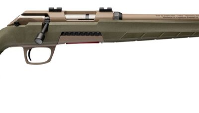 Winchester Repeating Arms 525240286 Xpert 17 WSM 8+1 18" Flat Dark Earth Cerakote Threaded Barrel, Flat Dark Earth Cerakote Steel Drilled & Tapped Receiver, OD Green Thumbhole Polymer Stock