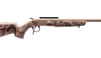 CVA CR4436DC Cascade Takedown 6.5 Creedmoor 1rd 20" Flat Dark Earth Cerakote Stainless Steel Threaded Barrel & Receiver w/Picatinny Rail, Duck Camo Synthetic Stock