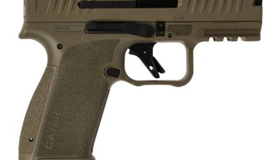 Canik HG8328D-N Mete MC9 Prime 9mm Luger 17+1 3.64" Black Compensated Barrel, Flat Dark Earth Cerakote Steel Optic Ready/Serrated Slide, FDE Polymer Frame w/Picatinny Rail, Textured Grip