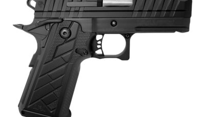Live Free Armory HG8645-N Apollo 11 V2 Sub-Compact 9mm Luger 18+1 3.35" Stainless Barrel, Black Cerakote Steel Optic Ready/Serrated Slide, Black Cerakote Steel Frame w/Beavertail & Picatinny Rail, Bla