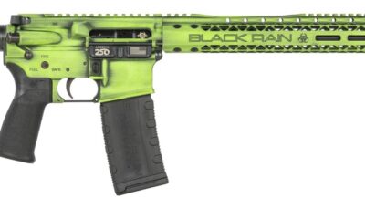 Black Rain Ordnance FUSION300BLKZGB Fission 300 Blackout 30+1 16" Black Nitride Threaded Barrel, Zombie Green Battleworn Aluminum Receiver w/Picatinny Rail, M-LOK Handguard, MFT Minimalist Black Poly