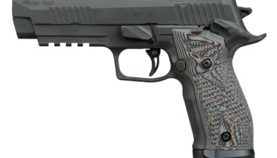 Sig Sauer 226X59XTMSAO P226 XFive Extreme Full Size 9mm Luger 10+1 5" Bull Barrel, Black Nitron Stainless Steel Optic Ready/Serrated Slide & Frame w/Beavertail & Picatinny Rail, Custom Hogue G10 Piran
