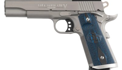 Colt Mfg O5070XEOR Gold Cup Trophy Full Size 45 ACP 8+1 5" Stainless National Match Barrel, Stainless Steel Optic Ready/Serrated Slide & Frame w/Beavertail, Ambidextrous